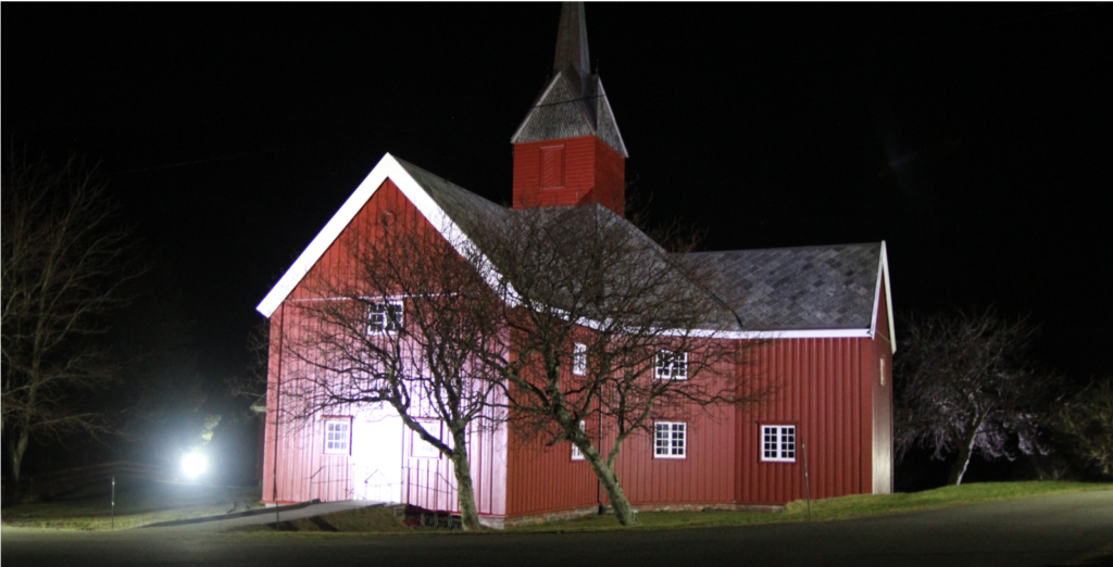 LED-Flomlys som fasadebelysning