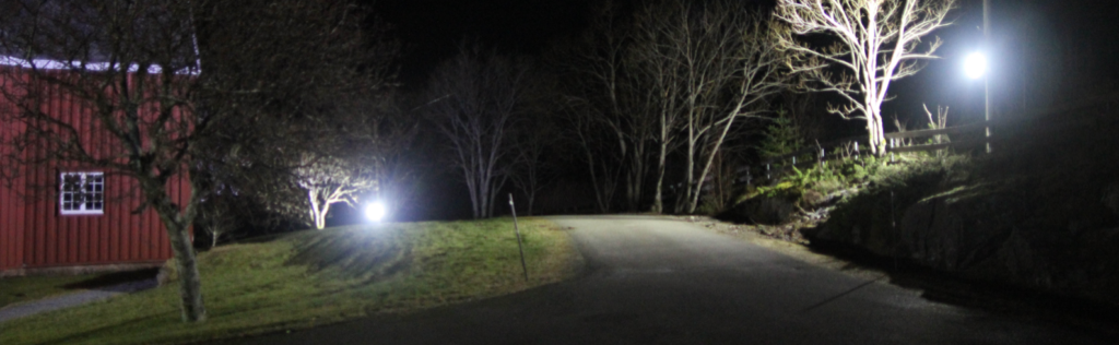 LED-Flomlys som fasadebelysning