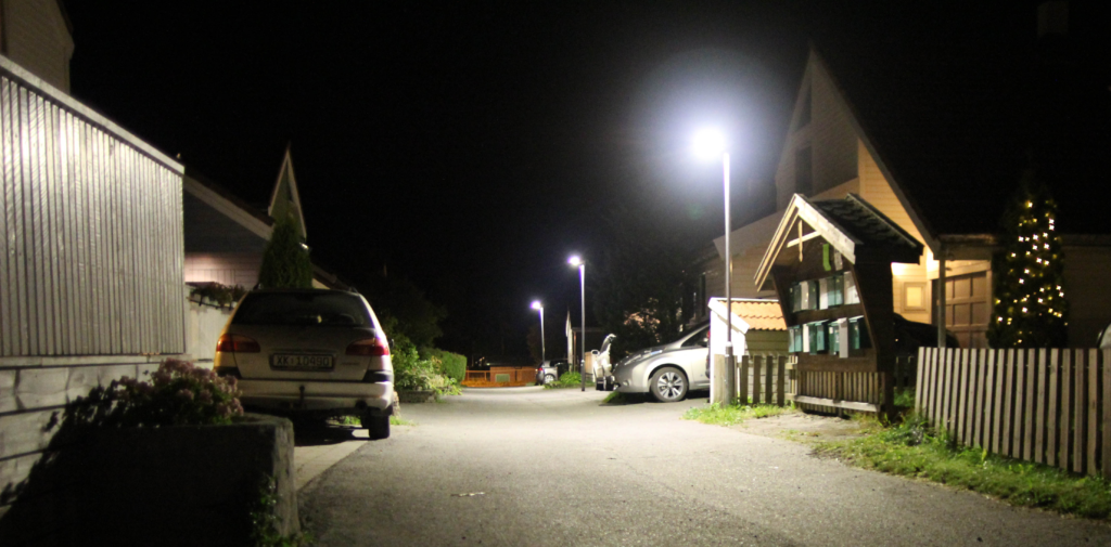 LED-Gatelys i tettbebygd boligområdet(Rognbudalen)